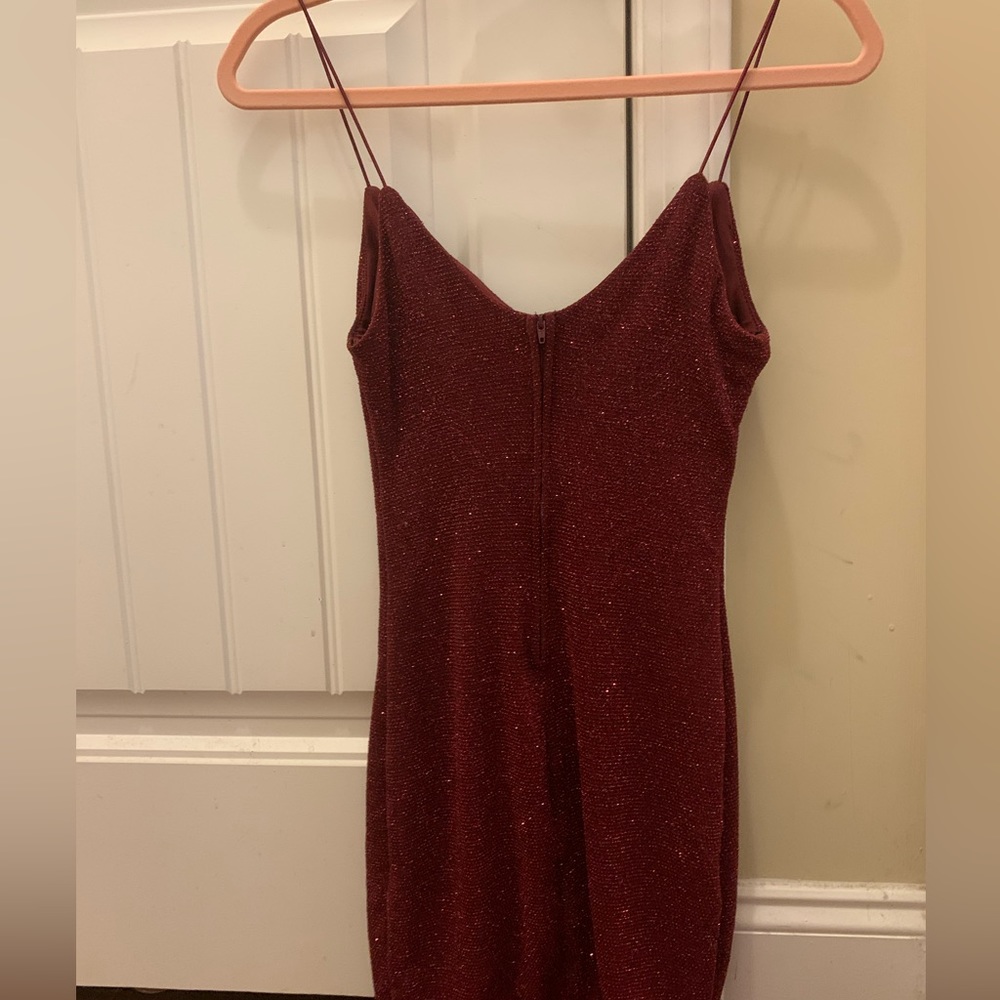 Red sparkly dress